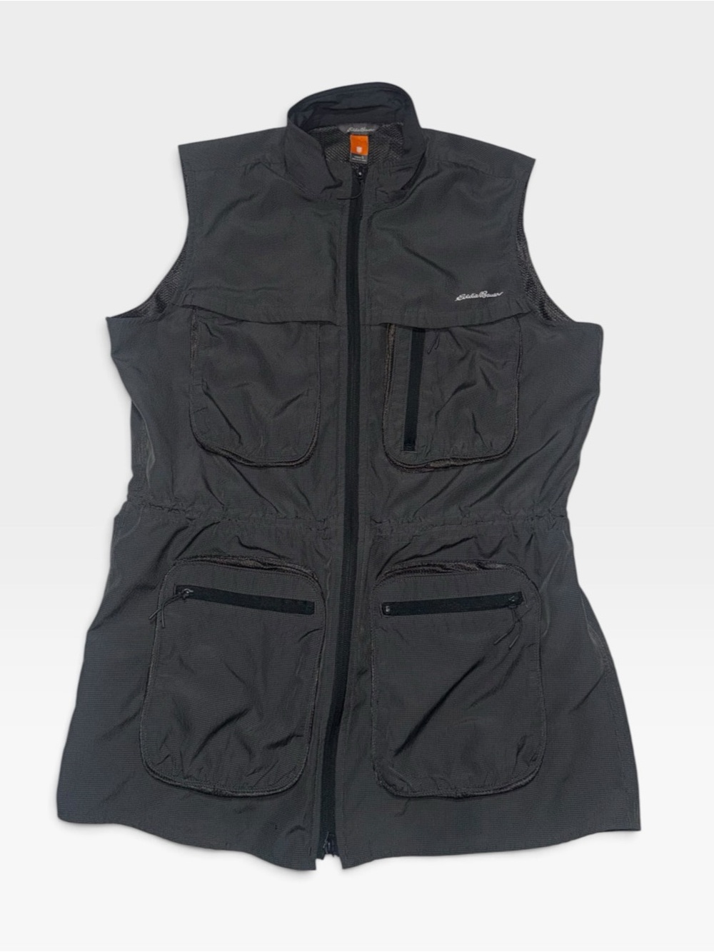 Eddie Bauer Dark Gray Utility Vest with Multiple Pockets